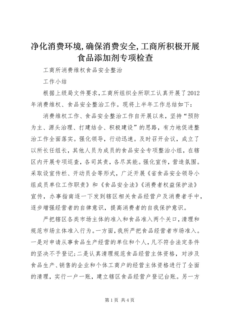 净化消费环境,确保消费安全,工商所积极开展食品添加剂专项检查 (3).docx