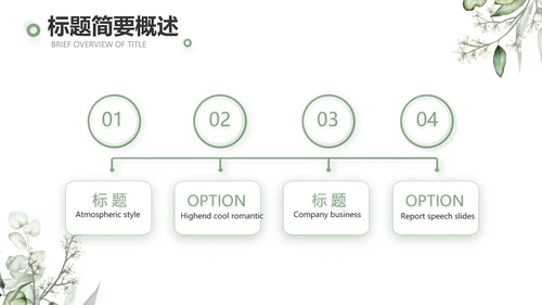 绿色清新美容护肤皮肤管理动态PPT