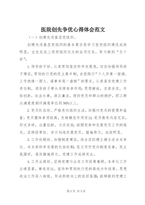 医院创先争优心得体会范文.docx