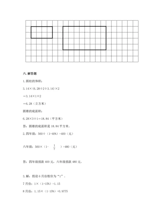 小学数学六年级下册期末测试卷精品（名师系列）.docx