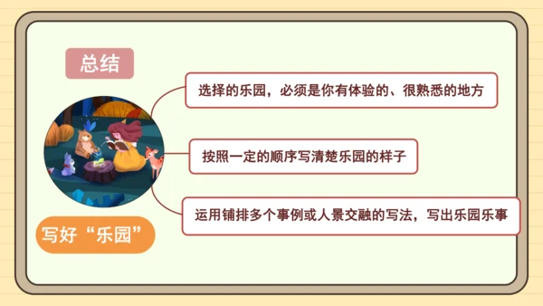统编版语文四年级下册2024-2025学年度第一单元习作：我的乐园（课件）
