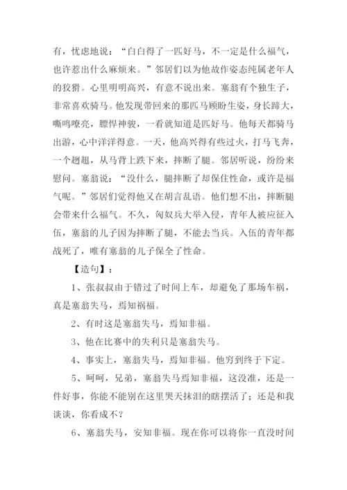 塞翁失马的意思.docx