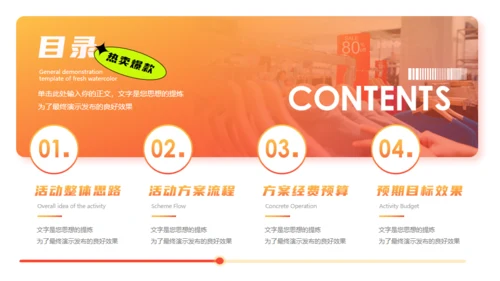购物促销打折活动策划通用PPT模板
