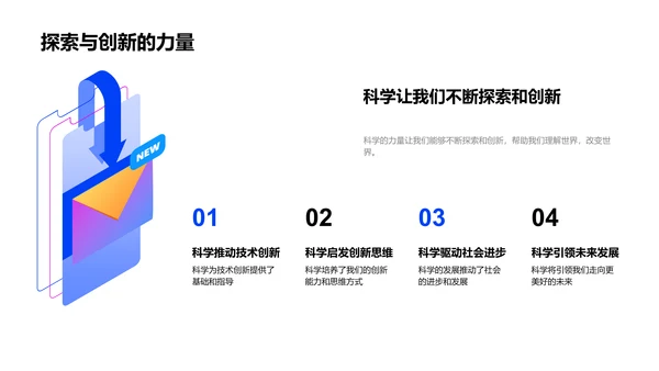 探索科学世界PPT模板