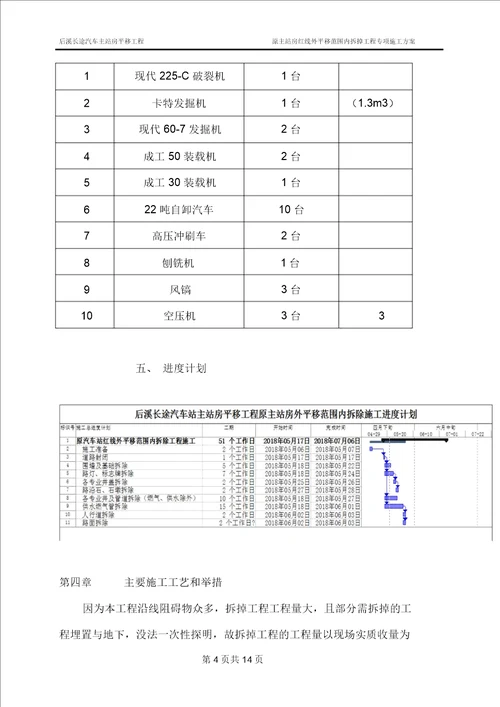 道路、室外工程拆除专项施工方案