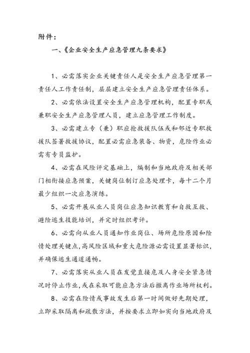 应急管理九条标准规定宣传专业方案.docx