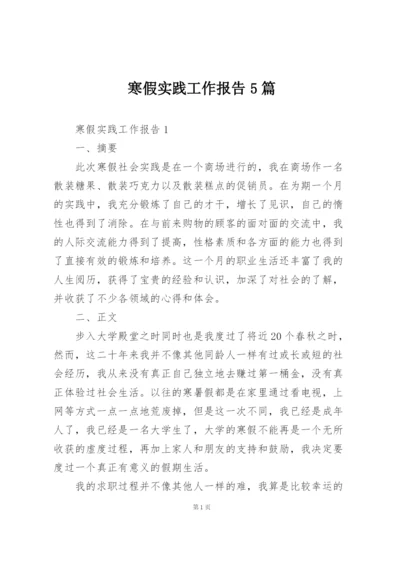 寒假实践工作报告5篇.docx