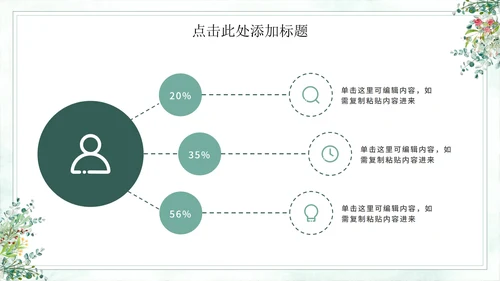 小清新素雅教育教学通用PPT模板