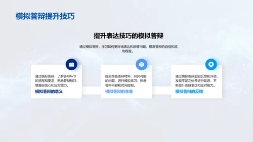 答辩技巧讲座PPT模板