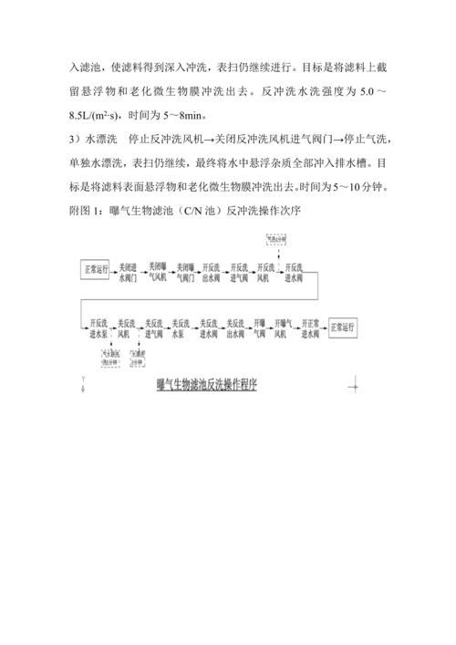 曝气生物滤池调试专业方案.docx