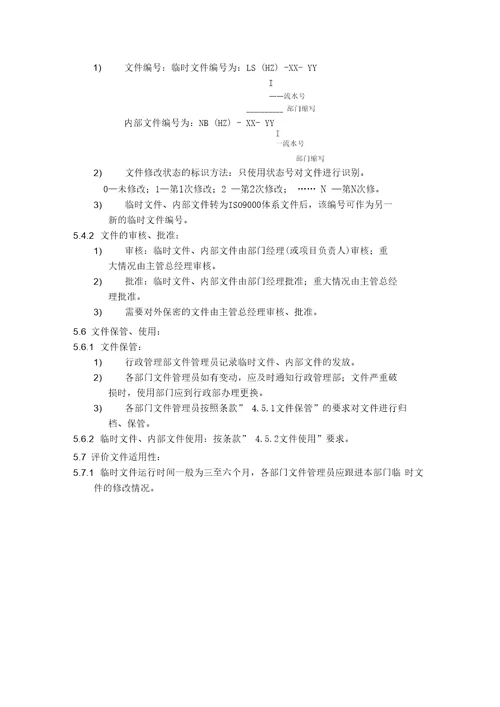 公司体系文件管理规定