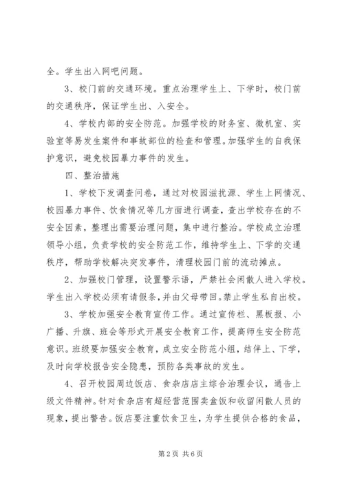 蜂岩镇卫生院整治校园周边环境实施方案.docx