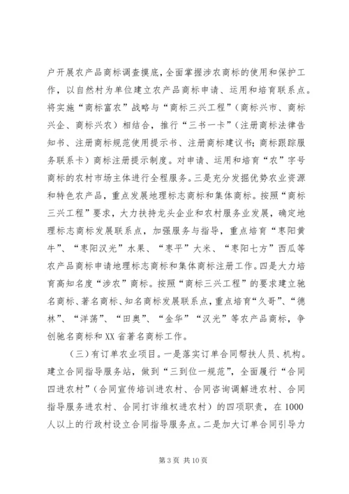 落实农村市场主体七有工程方案.docx