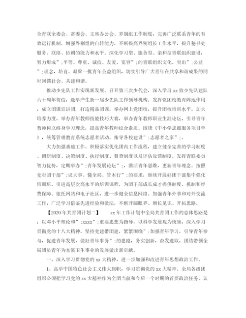 精编之年共青团计划范文大全.docx