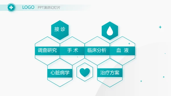 蓝色大气安全输液培训动态PPT模板