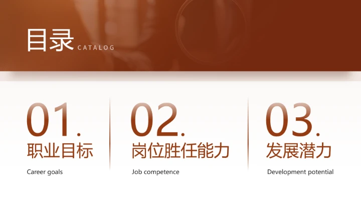 通用版大学生求职个人综合展示职业生涯规划PPT