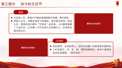 中国传统节日元旦的起源历史专题党课PPT
