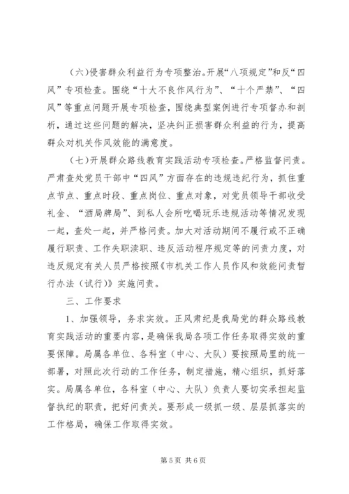 党的群众路线正风肃纪工作方案.docx