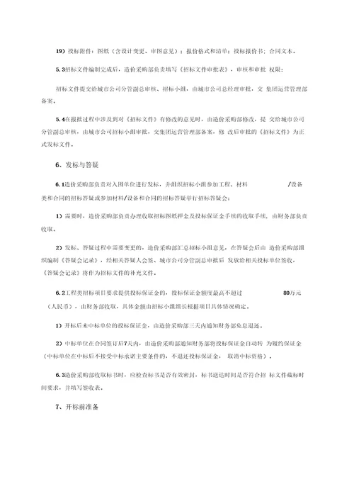 房地产工程招标采购管理全流程资料