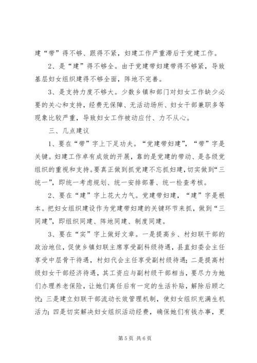 我县党建带妇建工作思路调研报告.docx