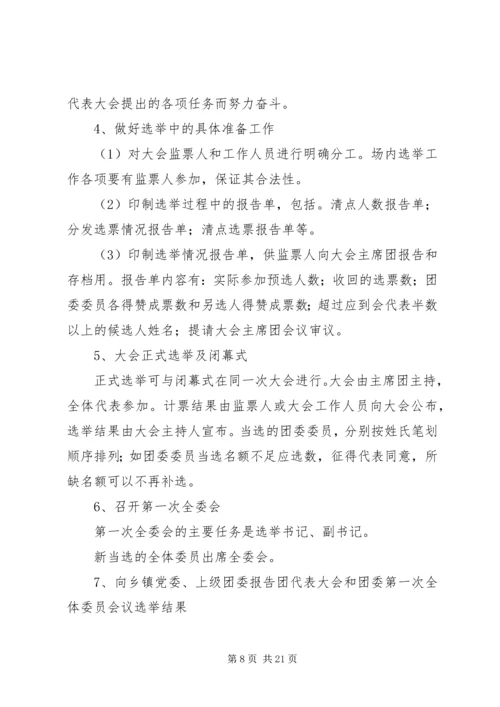 共青团换届选举工作程序精编.docx