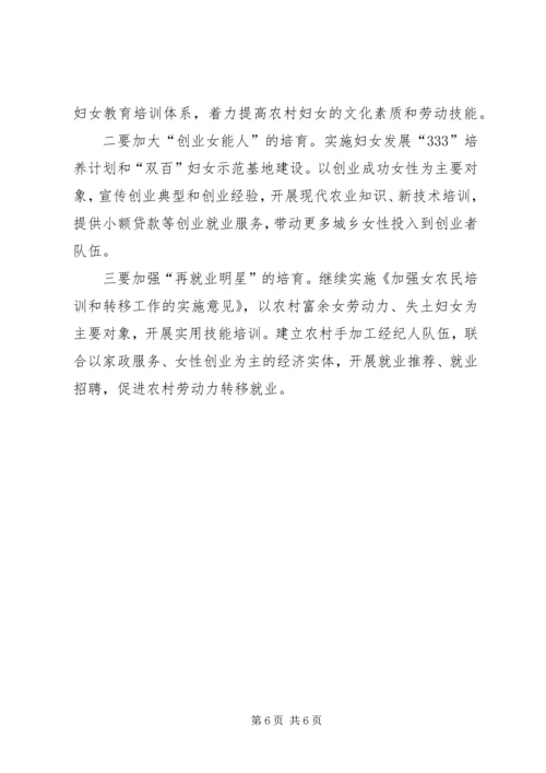 妇女参与农村建设思考.docx
