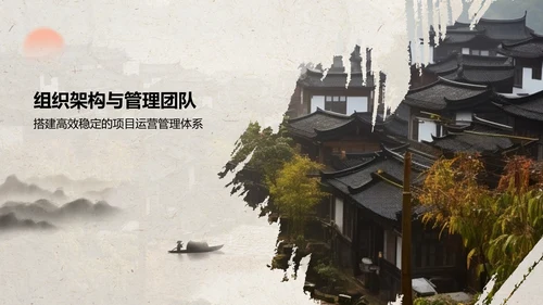 绿色复古风文化旅游商业计划书PPT模板