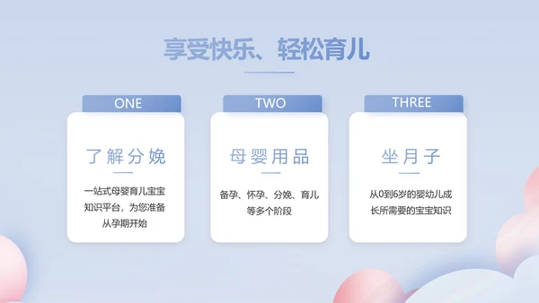 蓝色创意科学家庭育儿母婴动态PPT