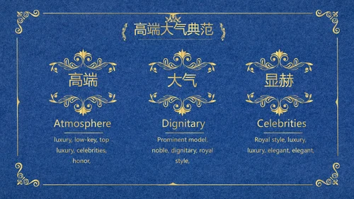 蓝色高端欧式风格商业计划书PPT动态模板