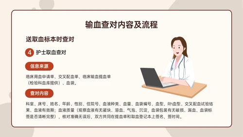 红色扁平插画输血安全管理PPT培训课件护理安全管理