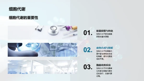 科技风生物医疗教学课件PPT模板