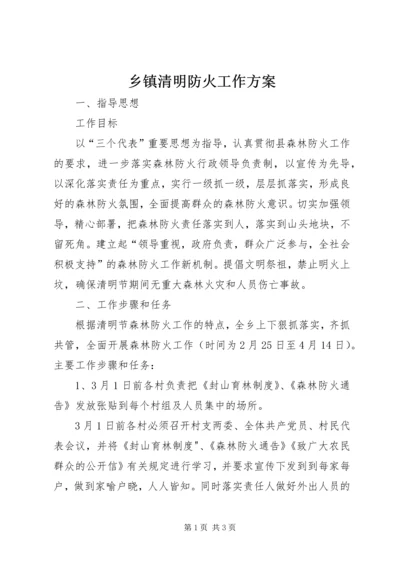 乡镇清明防火工作方案.docx