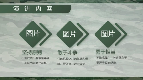 迷彩风八一部队特种兵训练动态PPT模板