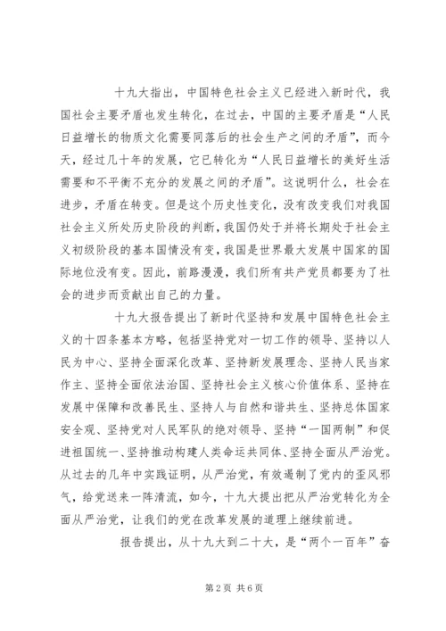 学习党的十九大精神心得体会 (11).docx