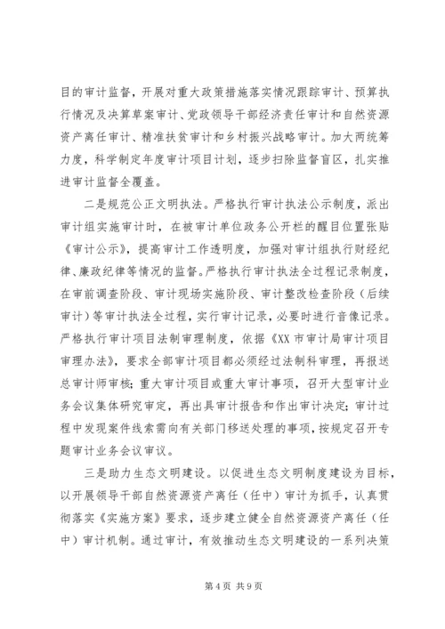 审计局XX年法治政府建设情况报告.docx