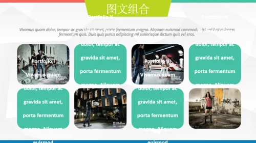 欧美低面商务汇报通用PPT模板