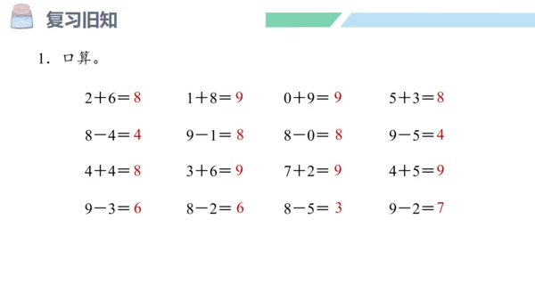 新人教版数学一年级上册5.12 解决问题（三）课件（42张PPT)