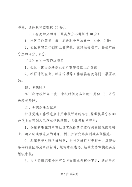 社区党建工作考核评估报告.docx