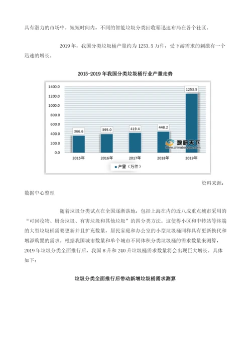 市场需求旺盛我国分类垃圾桶产销持续增长消费者更关注功能、价格.docx
