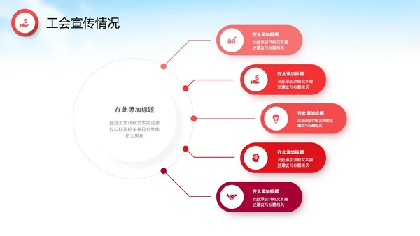红色飘带水彩政府机关单位工会工作总结情况汇报PPT