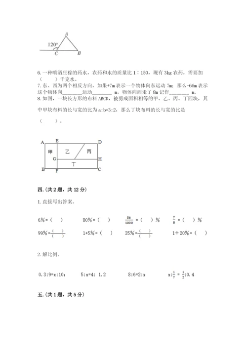 苏教版六年级数学小升初试卷精品及答案.docx