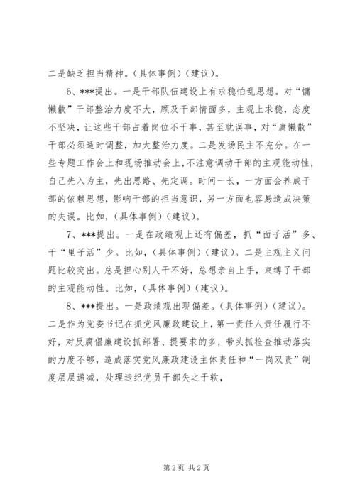 支部委员和支部党员相互批评意见 (3).docx