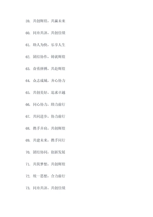 小组表演口号大全八字标语
