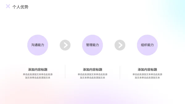 IOS渐变风毕业生求职个人简历通用PPT模板