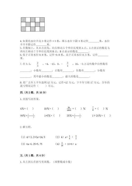 小学六年级数学期末自测题含答案【典型题】.docx