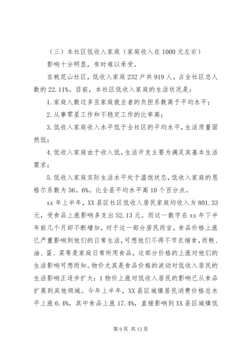 物价对社区居民生活影响调研报告_1.docx