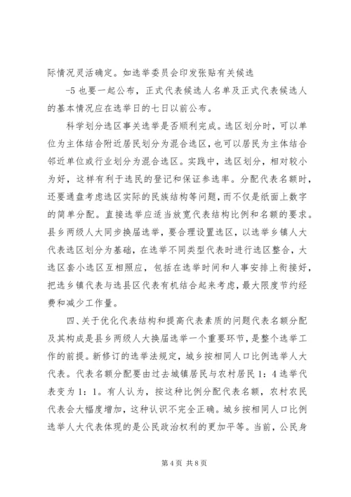 地方人大换届选举有关问题的调查与思考.docx