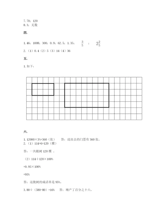 人教版小升初数学模拟试卷含答案（考试直接用）.docx