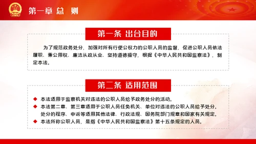 公职人员处分法通用PPT模板