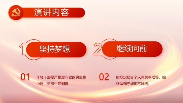 红色党支部党员大会年终工作总结PPT